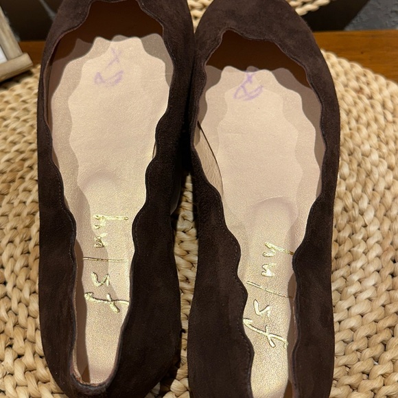 French Sole fs/ny Jigsaw Brown Suede Ballet Flats, Size 8.5 B Orig $220 - Picture 12 of 12